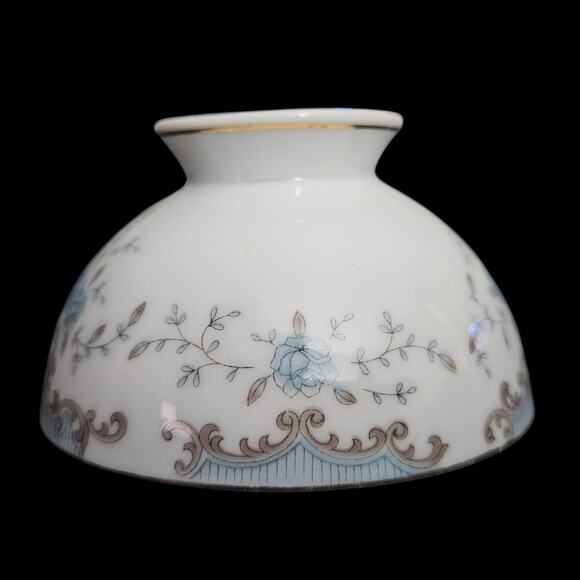 Imperial China W Dalton 5303 Seville Blue Rose Cup Set of 4 Japan Gold Trim - Picture 2 of 9